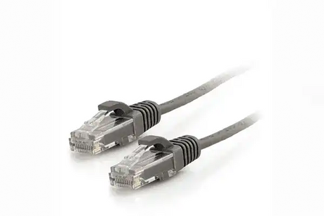 C2G RJ45 Male to RJ45 Male Slim Cat 6 Patch Cable (10', Gray) - CG01096 Audio & Video Cables C2G