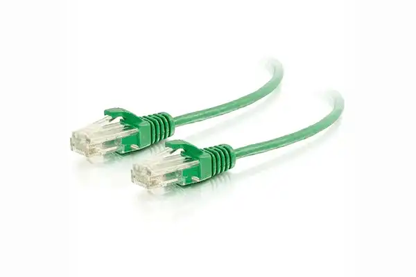 C2G RJ45 Male to RJ45 Male Slim Cat 6 Patch Cable (7', Green) - CG01163 Audio & Video Cables C2G