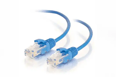 C2G RJ45 Male to RJ45 Male Slim Cat 6 Patch Cable (8', Blue) - CG01081 Audio & Video Cables C2G Default Title