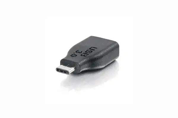 C2G USB 3.0 (USB 3.1 Gen 1) USB-C® to USB-A Adapter Converter M/F - Black - CG28868 Audio & Video Cables C2G