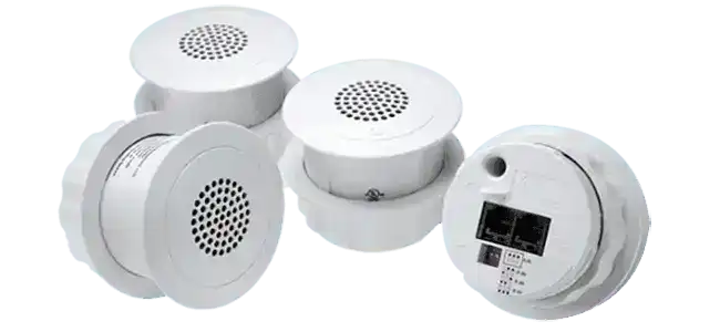 Cambridge Sound Qt® E-A-W-30-4 Standard Emitters, White, 4 pack, with 4 x 30 ft white plenum rated cables - 911.0895.900 Sound Masking Cambridge Sound