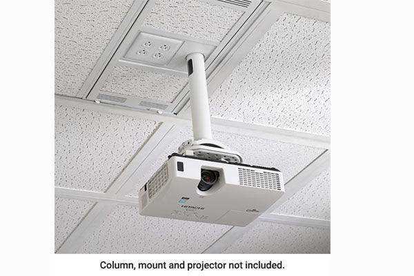 Chief CMS491C 1' x 2' Above Suspended Ceiling Storage Box with Column Drop Video Chief
