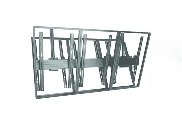 Chief FUSION™ Large Portrait Back-to-Back Ceiling Mounted 3 x 1 Menu Board- LCB3X1UP Video Chief