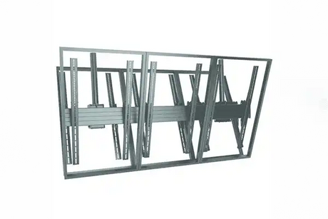 Chief FUSION™ Large Portrait Back-to-Back Ceiling Mounted 3 x 1 Menu Board- LCB3X1UP Video Chief