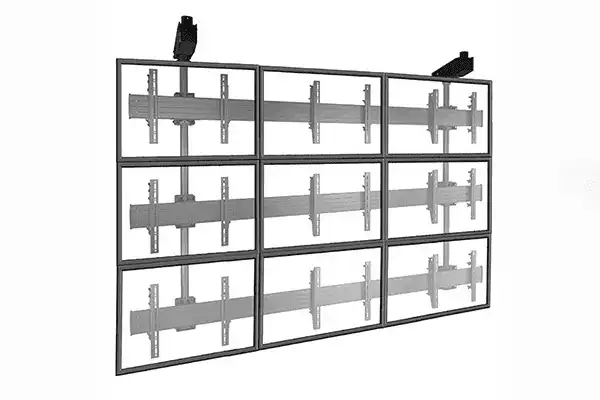 Chief FUSION™ Micro-Adjustable Large Ceiling Mounted 3 x 3 Video Wall Solutions - LCM3X3U Video Chief