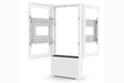 Chief Impact™ Floor Mounted Back-to-Back Kiosk, Portrait 50” White - LF50UWP-B2B Video Chief