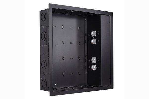 Chief IN-WALL LARGE BLK - W/ SURGEX 2 OUTLETS - PAC526FBP4 Video Chief