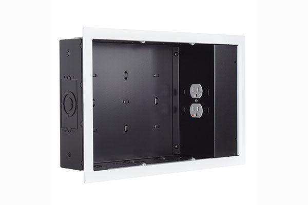 Chief IN-WALL SMALL WHT - W/ SURGEX 1 OUTLET - PAC525FWP2 Video Chief