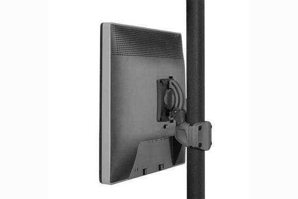 Chief K0 Pitch/Pivot Pole Mnt Single Disp Blk - K0P100B Video Chief