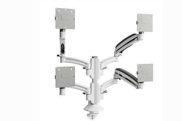 Chief K1 Clmn Mnt 4 Disp Dual 2L Arms Wht - K1C420W Video Chief