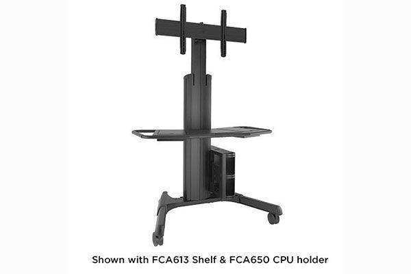 Chief Large Fusion Cart Manual Adjustable Blk - LPAUB Video Chief