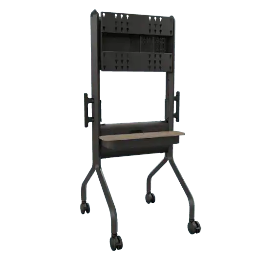 Chief LSCUB Voyager Large Manual Height Adjustable AV Cart for 50-75" LCD Displays (Black) Video Chief