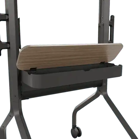 Chief LSCUB Voyager Large Manual Height Adjustable AV Cart for 50-75" LCD Displays (Black) Video Chief