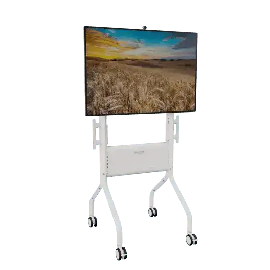 Chief LSCUW Voyager Large Manual Height Adjustable AV Cart for 50-75" LCD Displays (White) Video Chief