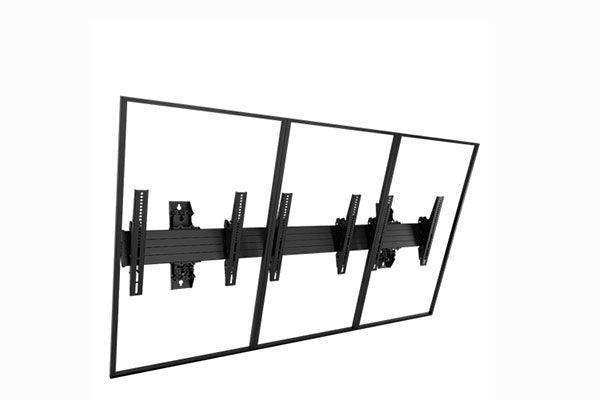 Chief Menu-Board Wall Mounted 3 Wide Port. - LWM3X1UP Video Chief