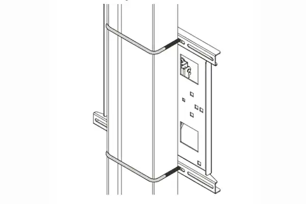 Chief Square 8” x 6” U-Bolt Set - FCAVCSU80 Video Chief