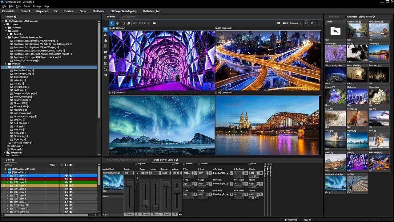 Christie Pandoras Box V8.Software License, 4 Output - 157-080109-01 Production Christie Digital