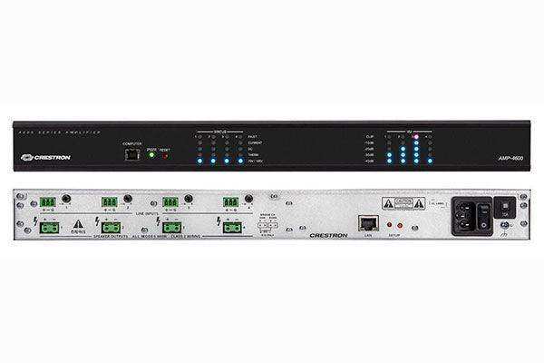Crestron 4-Channel Power Amplifier, 600W-Ch. - AMP-4600 Audio Amplifiers Crestron