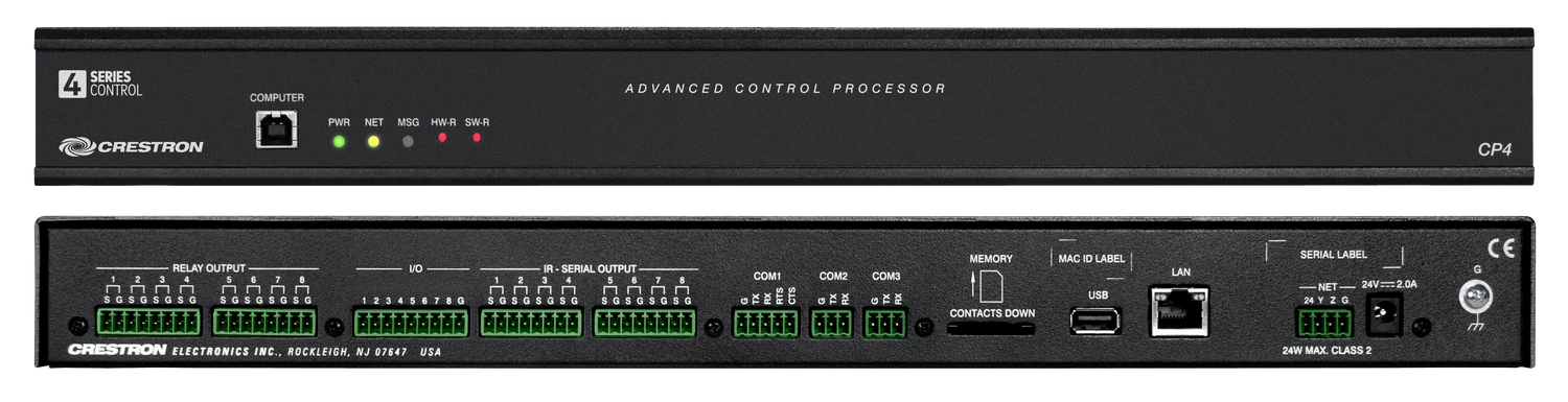 Crestron 4-Series Control System - CP4 Room Control Crestron
