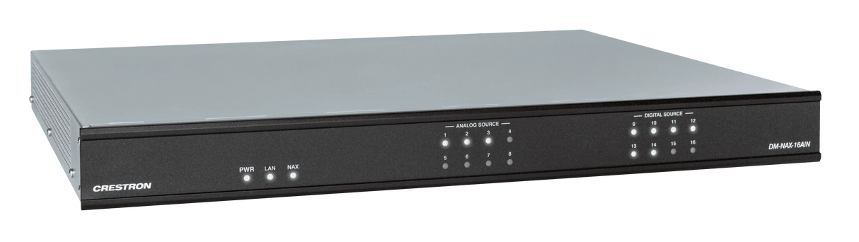 Crestron DM-NAX-16AIN DM NAX™ Audio-over-IP Network Encoder with 16 Stereo Inputs Audio Amplifiers Crestron