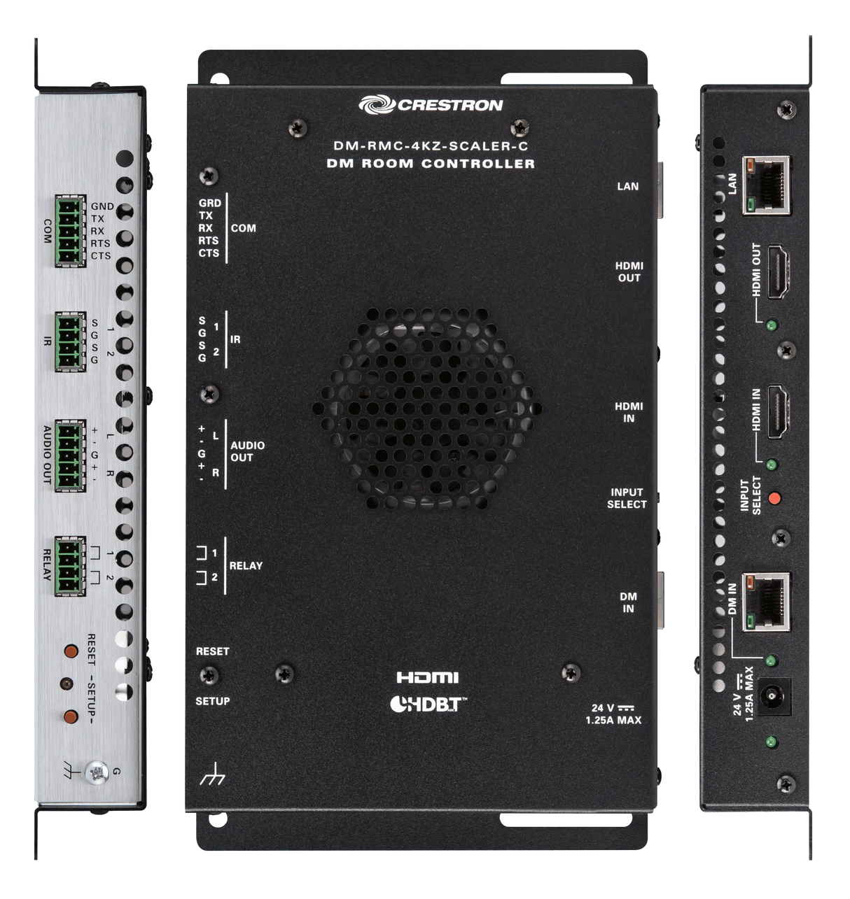 Crestron DM-RMC-4KZ-SCALER-C DigitalMedia 8G+® 4K60 4:4:4 HDR Receiver and Room Controller with Scaler Video Transmitters Crestron