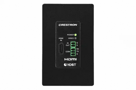 Crestron DM-TX-4KZ-100-C-1G-B-T DigitalMedia 8G+® 4K60 4:4:4 HDR Wall Plate Transmitter, Black Video Transmitters Crestron