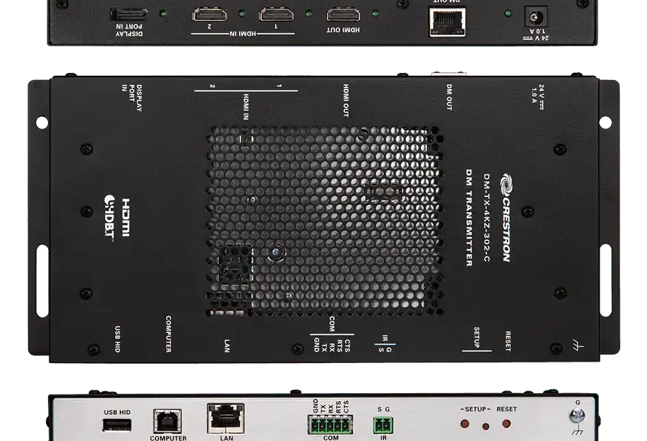 Crestron DM-TX-4KZ-302-C DigitalMedia 8G+® 4K60 4:4:4 HDR Transmitter 302 Video Transmitters Crestron