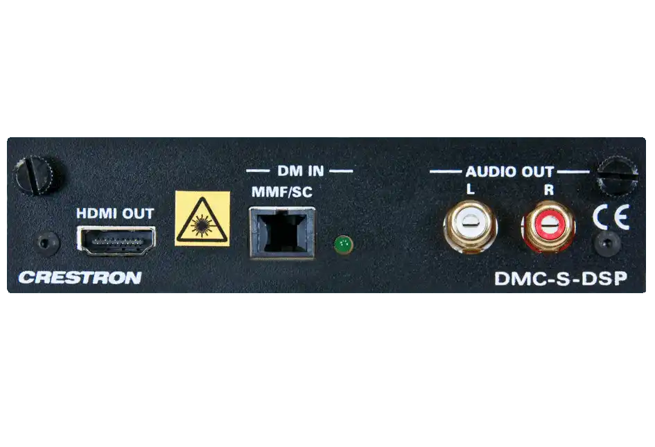 Crestron DMC-S-DSP DigitalMedia 8G™ Fiber Input Card w-Downmixing for DM® Switchers (Limited Supply) Video Transmitters Crestron