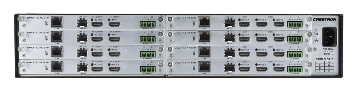 Crestron DMF-CI-8 DigitalMedia™ Card Chassis for DM-NVX-C & DMCF, 8 Slots Video Transmitters Crestron