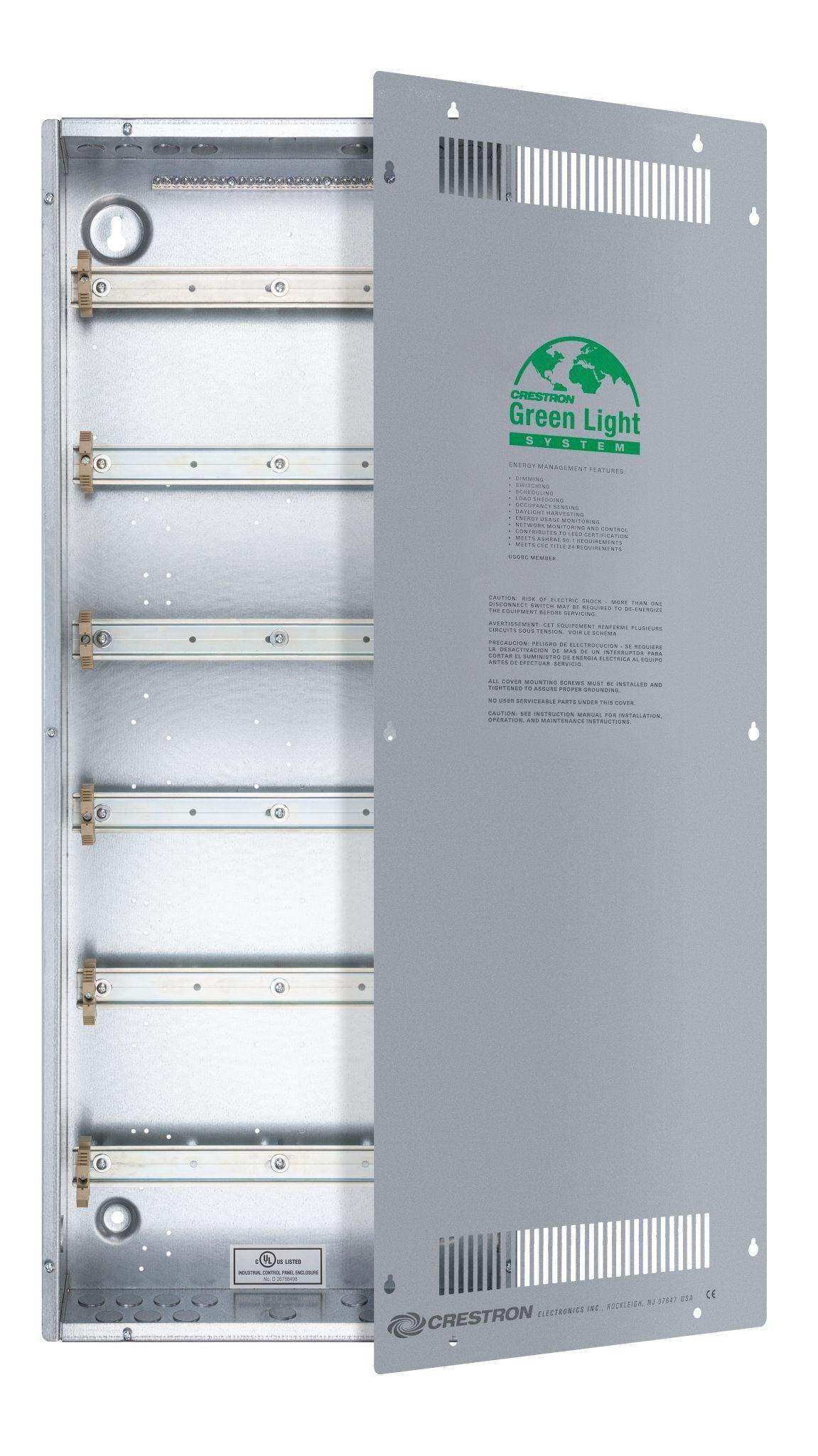 Crestron Enclosure for DIN Rail Devices, 6 DIN Rails, 18 M Wide - DIN-EN-6X18 Room Control Crestron