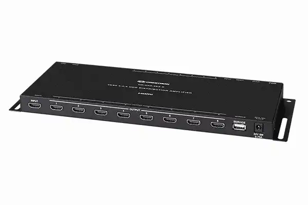 Crestron HD-DA8-4KZ-E 1:8 HDMI® Distribution Amplifier w-4K60 4:4:4 & HDR Support Video Transmitters Crestron