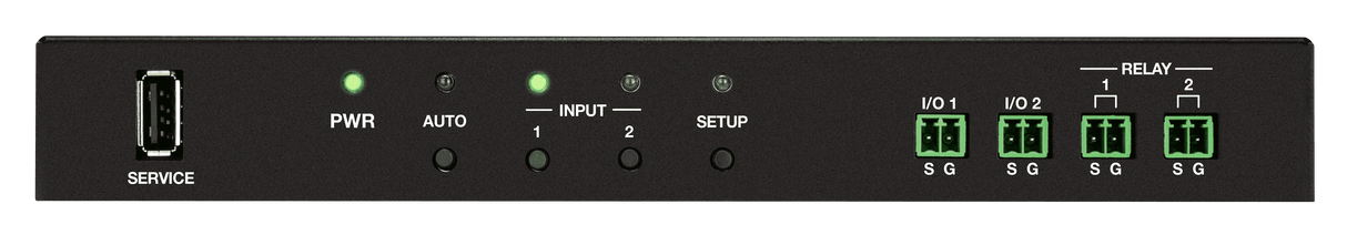 Crestron HD-RX-4K-210-C-E-POE DMPS Lite™ 4K Multiformat 2x1 AV Switch and Receiver with PoE+ Room Control Crestron