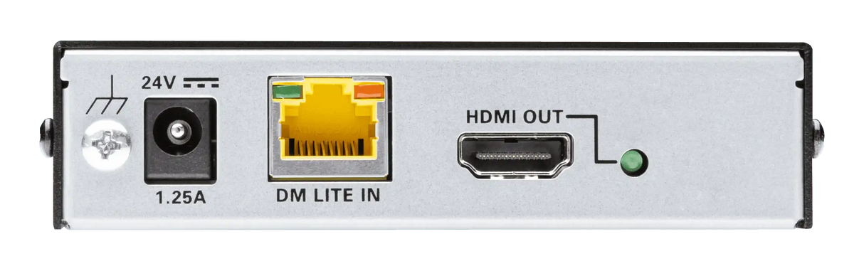 Crestron HD-RXC-4KZ-101 DM Lite 4K60 4:4:4 Receiver for HDMI®, RS-232, and IR Signal Extension over CATx Cable Speakers Crestron