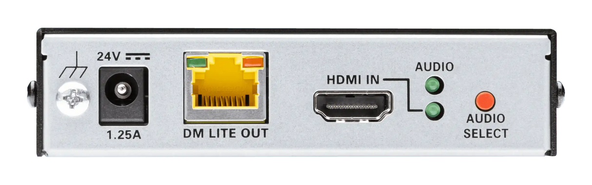 Crestron HD-TXCA-4KZ-101 DM Lite® 4K60 4:4:4 Transmitter for HDMI®, RS-232, IR, and Analog Audio Signal Extension over CATx Cable video Crestron