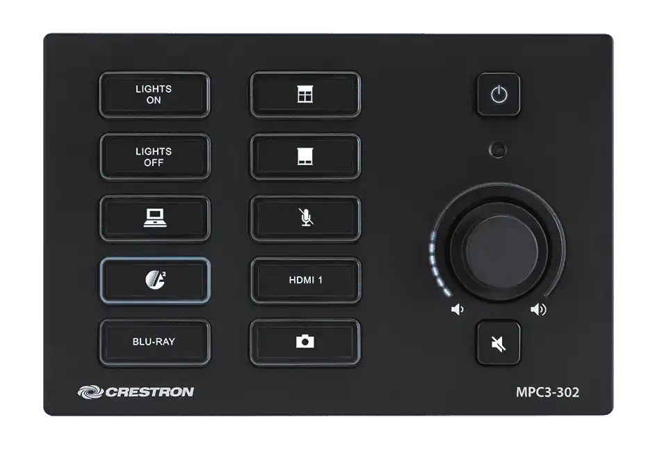 Crestron MPC3-302-B 3-Series® Media Presentation Controller 302 (Black) Room Control Crestron