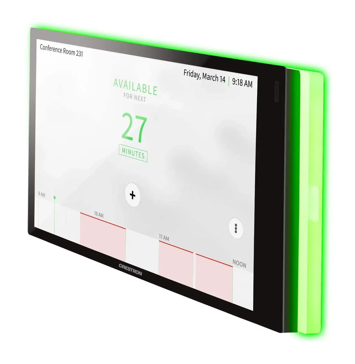 Crestron Room Availability Light Bar for TSW-770 Series, Black Smooth - TSW-770-LB-B-S Room Reservation Crestron
