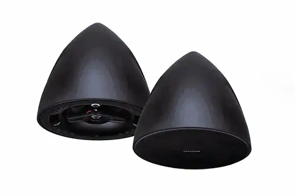 Crestron SAROS PD4T-B-T-EACH Saros® 4” 2-Way Pendant Speaker, Black Textured, Single Speakers Crestron
