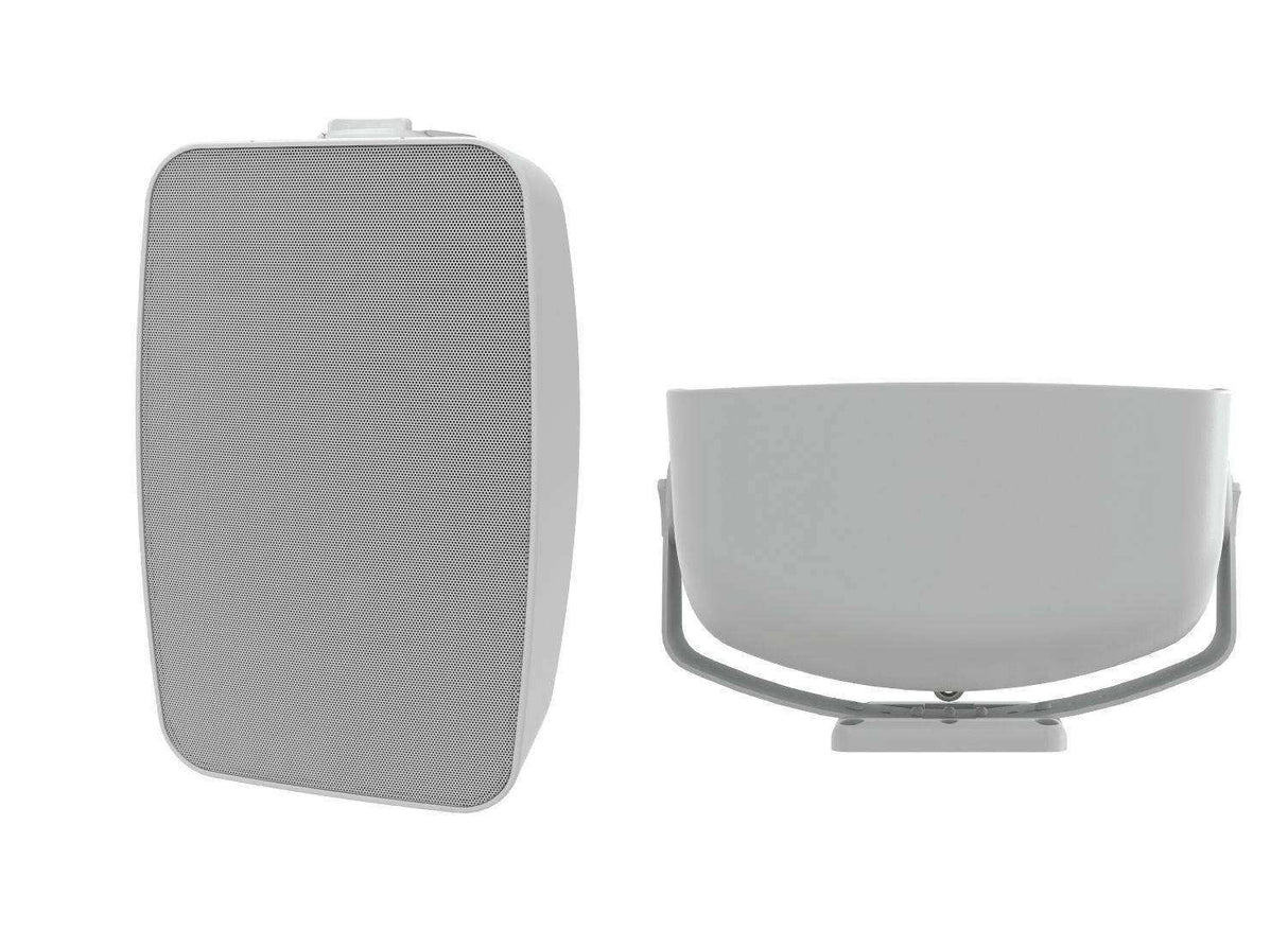 Crestron SAROS SMT6T-AW-W-T-EACH Saros® 6.5 in. 2-Way All Weather Surface Mount Indoor/Outdoor Speaker, White Textured, Single Speakers Crestron