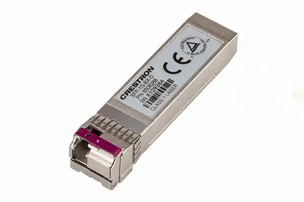 Crestron SFP-1G-BX-D SFP Transceiver Module for DM-NVX Series, Simplex Single-Mode Fiber, 1490-1310 nm, Downlink Networking Crestron