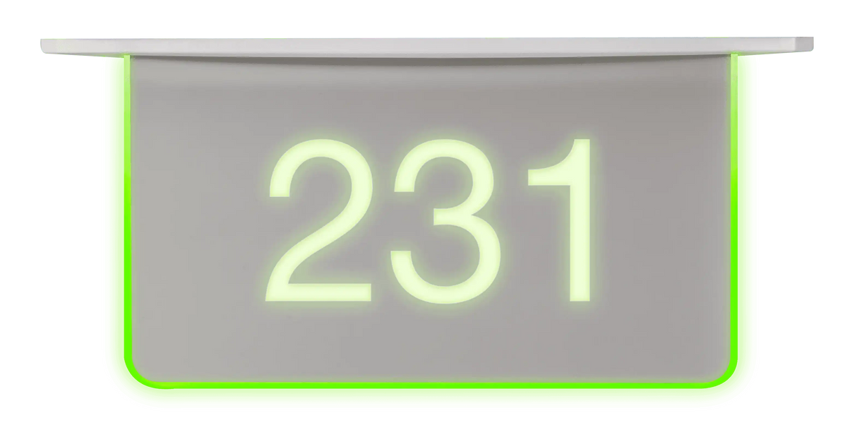 Crestron SSC-100-EL Room Availability Hallway Sign, Ceiling Mount, Enhanced Legibility, Without Engraving Room Reservation Crestron