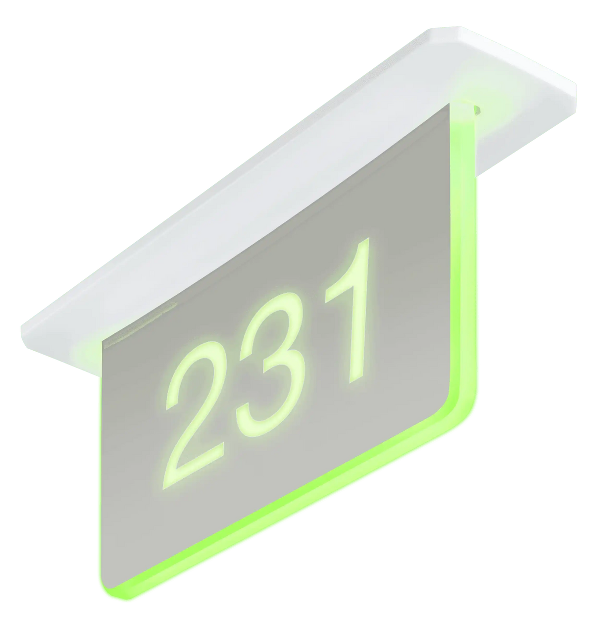 Crestron SSC-100-EL Room Availability Hallway Sign, Ceiling Mount, Enhanced Legibility, Without Engraving Room Reservation Crestron