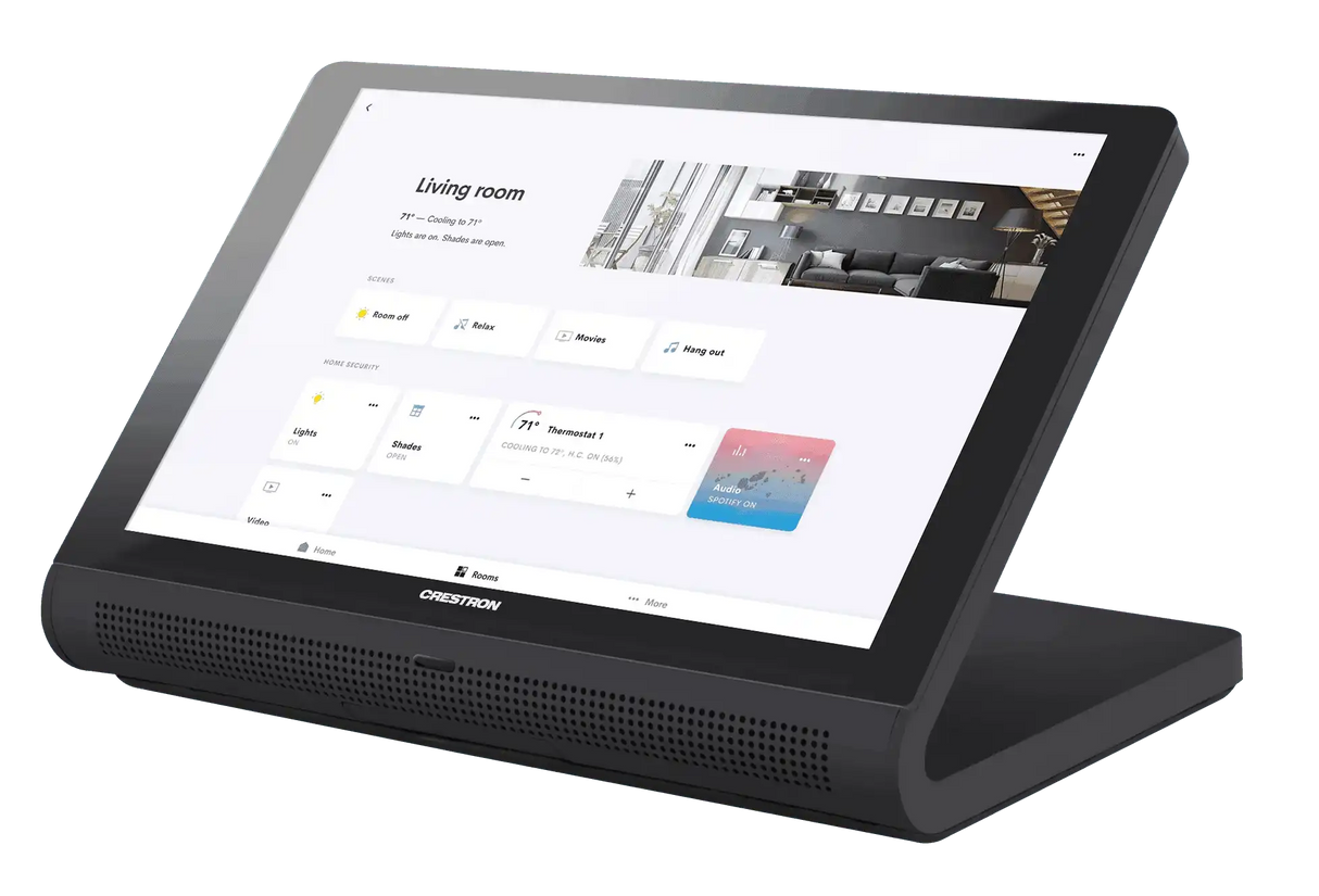 Crestron TS-770R-B 7 in. Tabletop Touch Screen, Crestron Home™ OS Version, Black Room Control Crestron