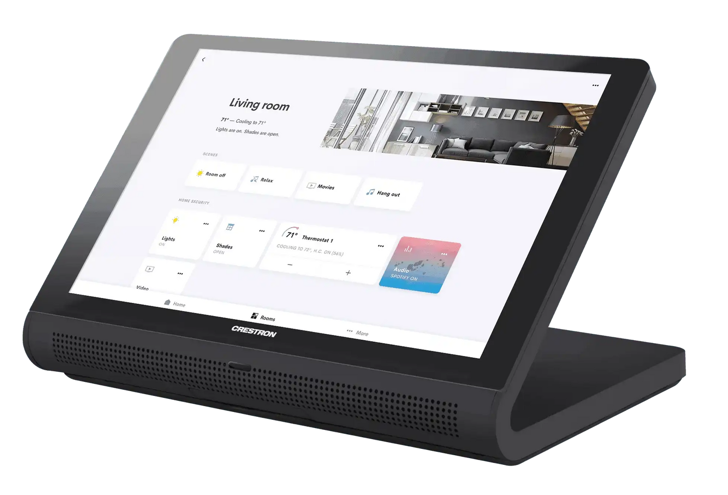 Crestron TS-770R-B 7 in. Tabletop Touch Screen, Crestron Home™ OS Version, Black Room Control Crestron