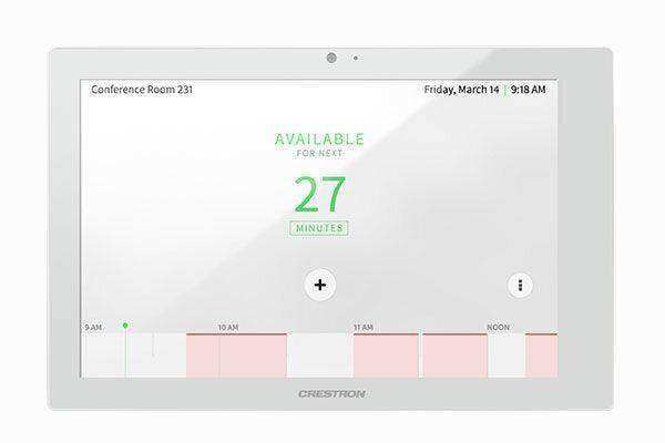 Crestron TSS-1070-W-S 10.1 in. Room Scheduling Touch Screen, White Smooth Room Reservation Crestron