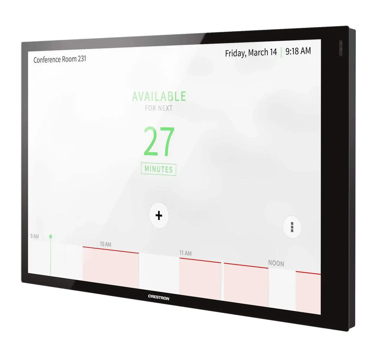 Crestron TSW-1070-GV-B-S 10.1 in. Wall Mount Touch Screen - Government Version (Black, Smooth) Room Control Crestron