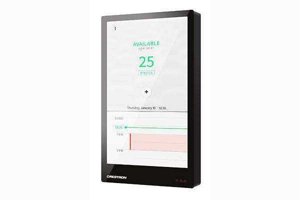 Crestron TSW-570P-B-S 5 in. Wall Mount Touch Screen, Portrait, Black Smooth Room Control Crestron