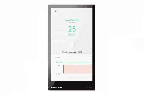 Crestron TSW-570P-B-S 5 in. Wall Mount Touch Screen, Portrait, Black Smooth Room Control Crestron