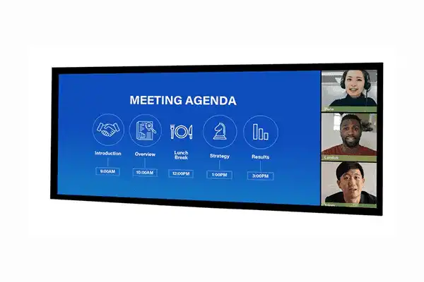 Da-Lite 29963V Cinema Contour 106" 16:9 Fixed Frame Screens (Parallax Stratos 1.0) Projection Screens Da-Lite