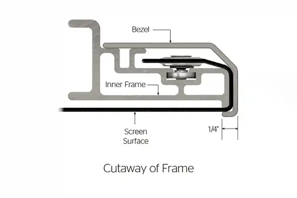 Da-Lite UTB Contour DL15737 104" 21:9 Fixed Frame Screens (HD Progressive 0.6) Projection Screens Da-Lite