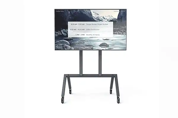 Heckler AV Cart for Google Meet Series One Room Kits - H720BG Collaboration Furniture Heckler Design